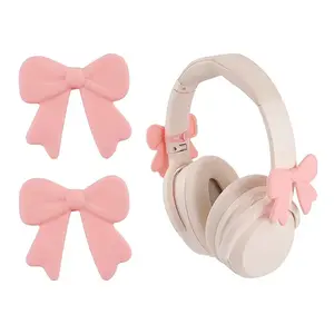 Silicone Bowknot Headphone Charms