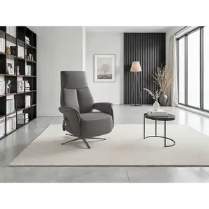 Sit & More RELAXAČNÍ KŘESLO, kůže, mokka