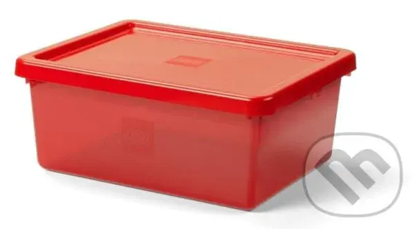LEGO úložný box s organizérom - červená
