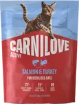 Granule CARNILOVE Active pro sterilizované kočky losos a krůta 400 g