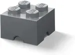 Úložný box LEGO 4 - tmavě šedý (poškozené)
