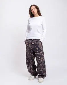 Carhartt WIP W' Brandon Single Knee Pant Camo Feather Tree, Black S