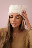 Kesi Fleecová čepice Iwona K221 ecru