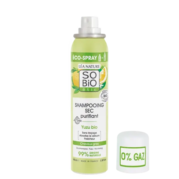 SO’BiO étic Čisticí suchý šampon ve spreji s Yuzu BIO 100 ml