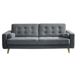 MID.YOU ROZKLÁDACÍ POHOVKA, textil, kompozitní dřevo, antracitová