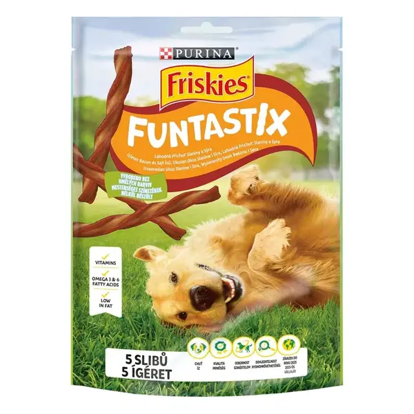 Friskies Dog Funtastix s příchutí slaniny a sýra 175 g