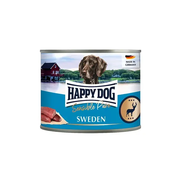 Happy Dog Sensible Pure Sweden - konzerva, zvěřinové maso 200 g