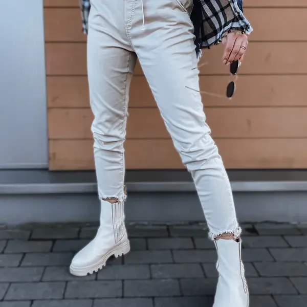 Dámské kalhoty DStreet Beige