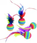 Flamingo hračka pre mačky - 4 ks