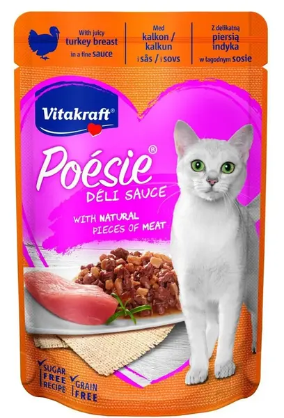 Vitakraft Poésie Déli Sauce pro kočky - krůtí 85 g