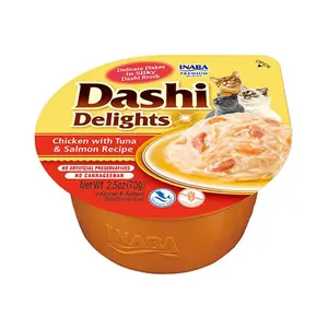Inaba Cat Dashi Delights mokré krmivo pro kočky - kuře, tuňák, losos 70 g