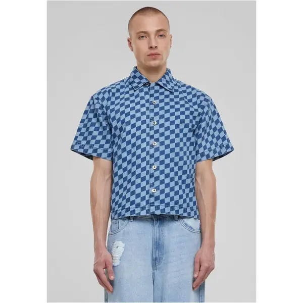 Men's shirt with print - blue