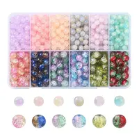 708Pcs 12 Styles Glass Round Beads