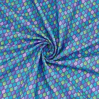Fish Scale Pattern Polyester-Cotton Fabric