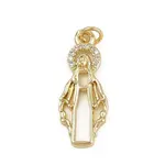 Brass Micro Pave Cubic Zirconia Pendants