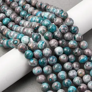 Natural Dyed Marble Beads Strands