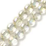 Transparent Electroplate Glass Bead Strands
