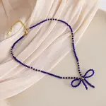 Feaceted Rondelle Glass Beaded Necklaces