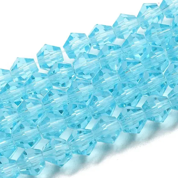 Transparent Glass Beads Strands