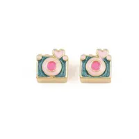 Brass Enamel Beads