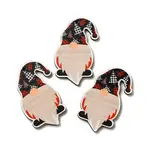 Christmas Single Face Printed Wood Big Pendants