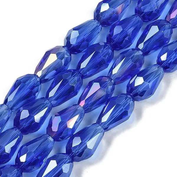 Transparent Electroplate Glass Beads Strands