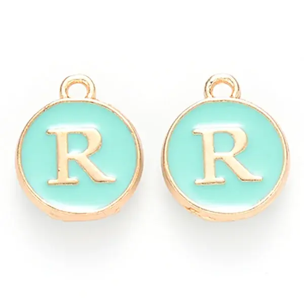 Golden Plated Alloy Enamel Charms