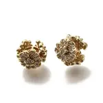 Brass Micro Pave Cubic Zirconia Beads