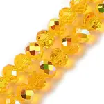 AB Color Plated Transparent Electroplate Beads Strands