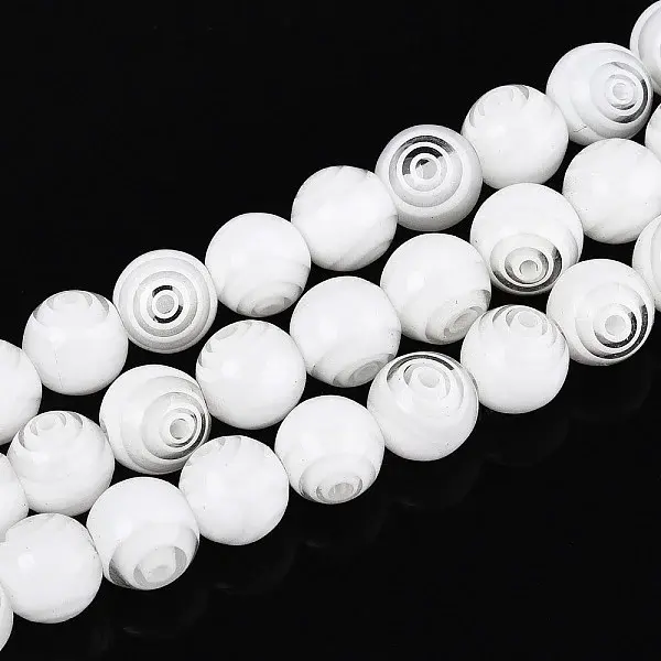 Handmade Millefiori Glass Round Beads Strands