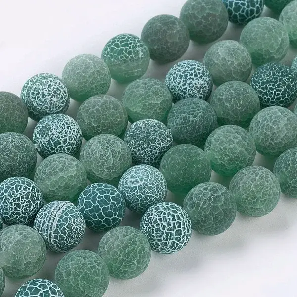 Natural Crackle Agate Beads Strands