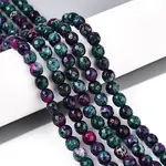 Dyed Natural White Jade Beads Strands