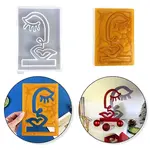 Abstract Art Human Face Display Decoration DIY Silicone Molds
