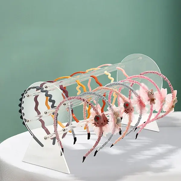 Acrylic Headband Organizers Display Stand