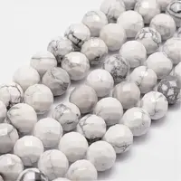 Natural Howlite Beads Strands