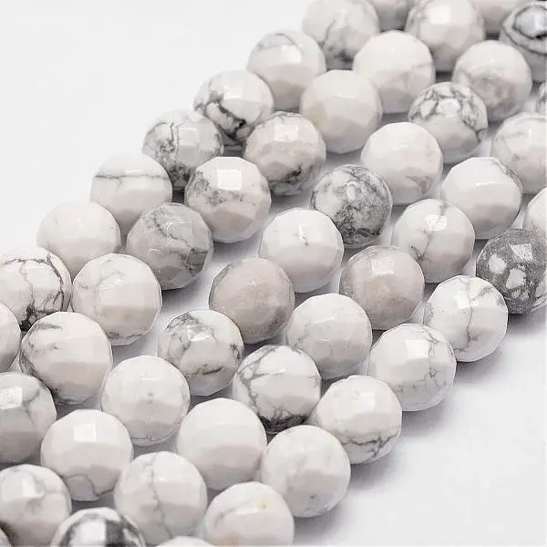 Natural Howlite Beads Strands
