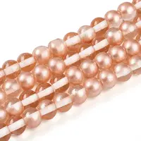 Baking Painted Transparent Glass Beads