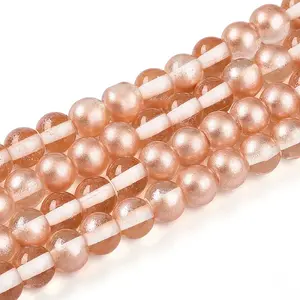 Baking Paint Transparent Glass Beads
