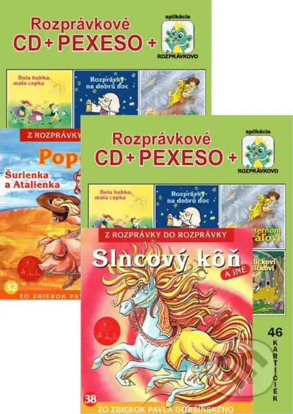 Zelené Pexeso + Rozprávkové CD - audiokniha z kategorie Karty, pexeso