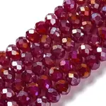 Baking Electroplate Glass Beads Strands