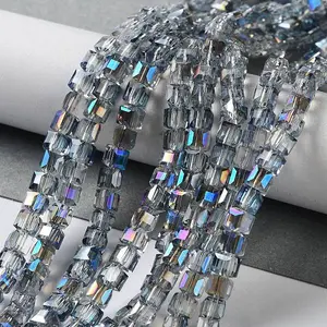 Electroplate Glass Bead Strands