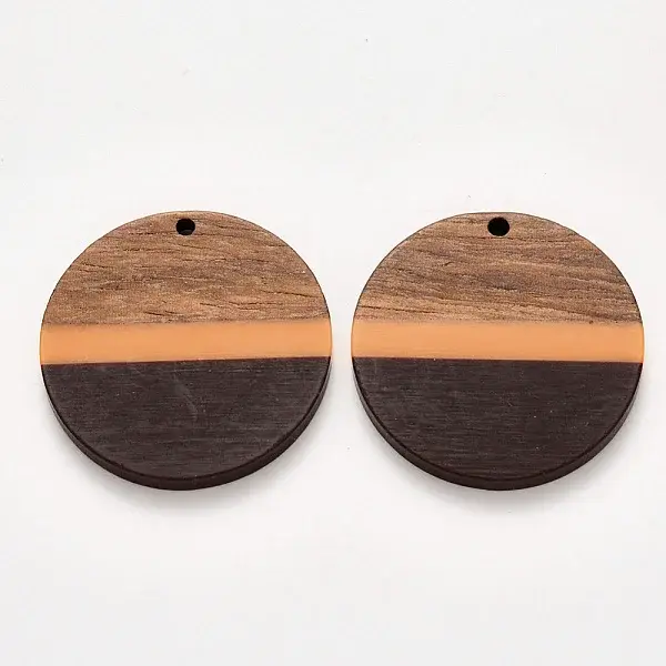 Resin & Walnut Wood Pendants