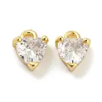 Rack Plating Brass Micro Pave Cubic Zirconia Charms