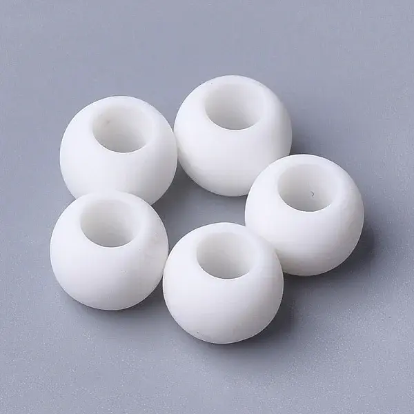 Opaque Acrylic European Beads