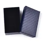 Rhombus Textured Cardboard Jewelry Boxes