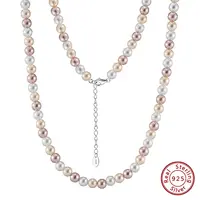 6mm Round Shell Pearl Beaded Necklaces