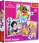 Disney princezny: Vaina, Locika a Sněhurka/3v1 - puzzle z kategorie 15 - 60 dílků