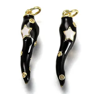 Brass Enamel Pendants