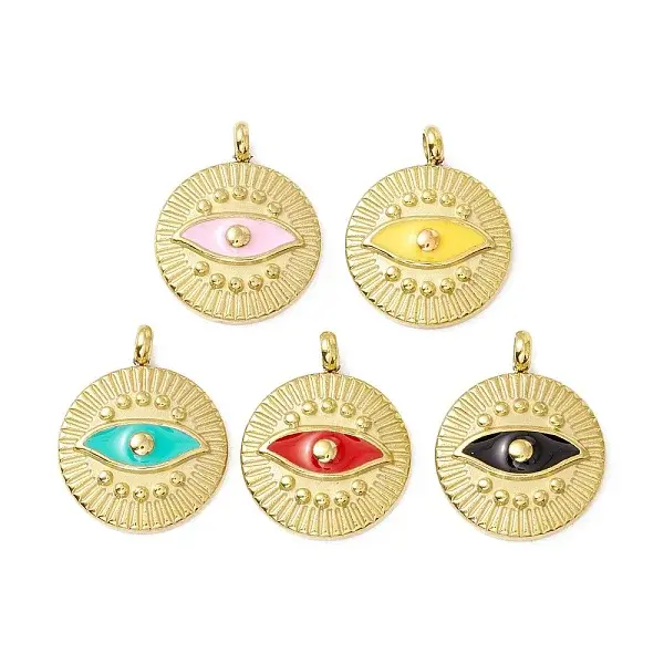 PVD Vacuum Plating 304 Stainless Steel Enamel Pendants