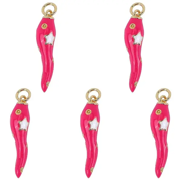 Brass Enamel Pendants